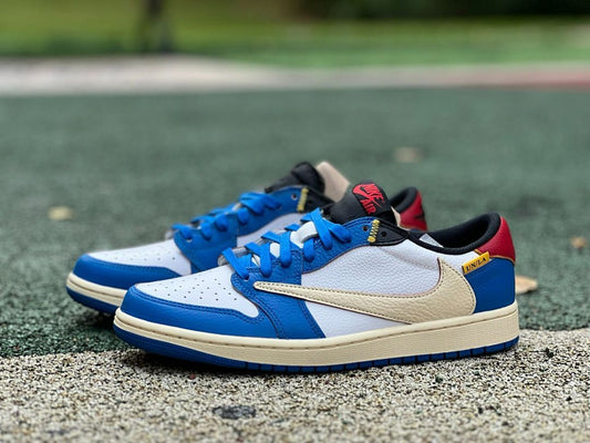 Union x Air Jordan 1 Low OG SP White University Blue Varsity Red FJ0870-100