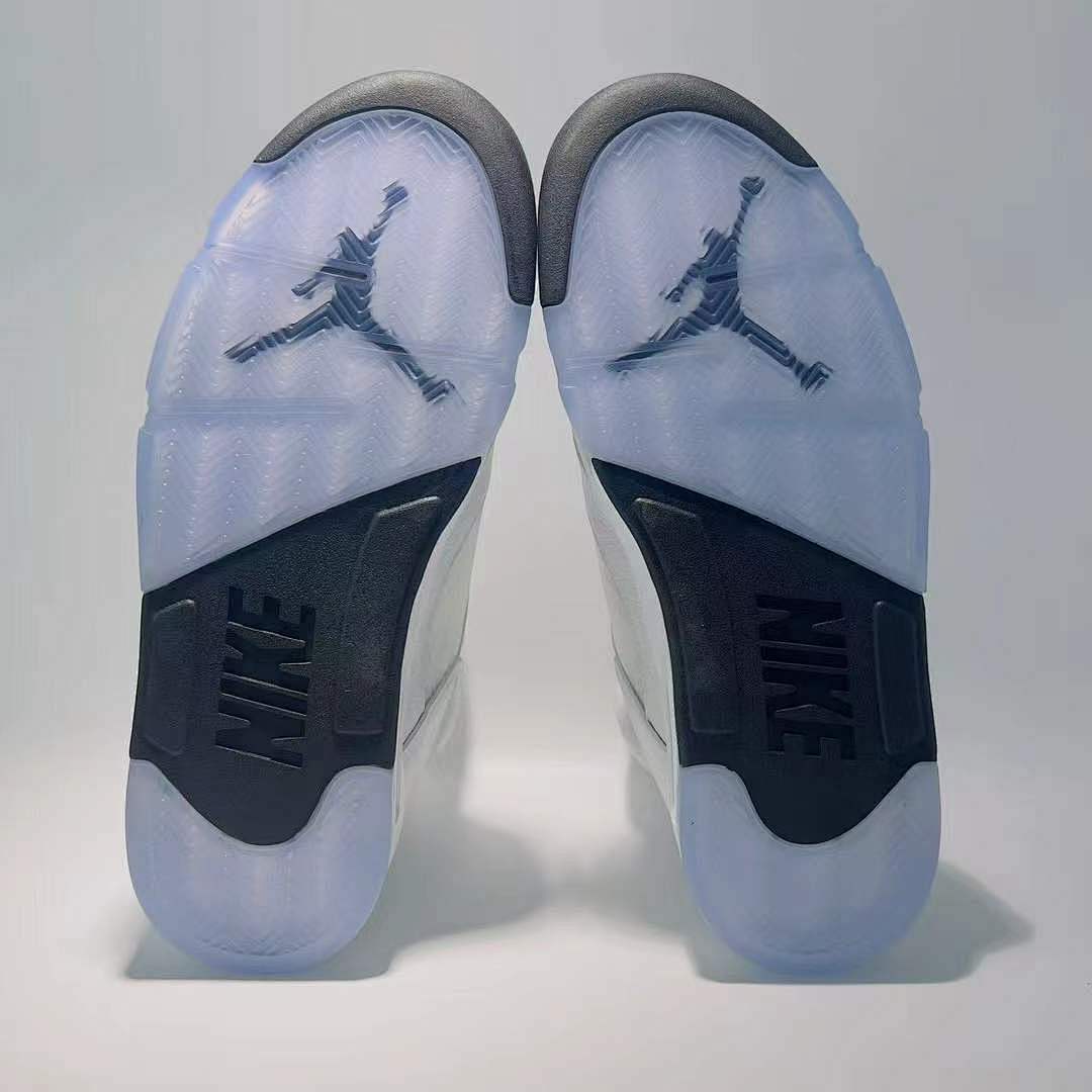 Nike Air Jordan 5 Retro Triple White 136027-100 Sneakers Men's Lifestyle Shoes