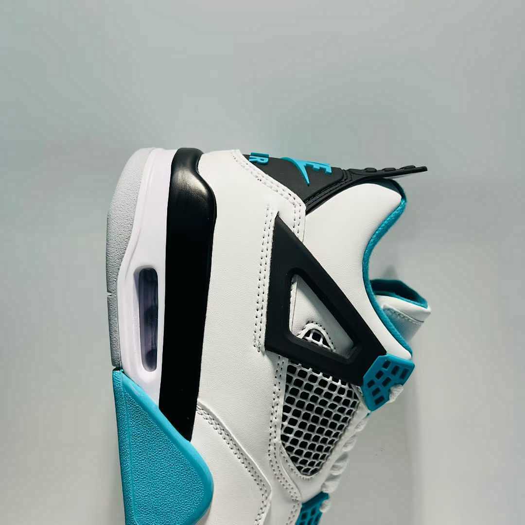 Nike Air Jordan 4 Retro 'Teal' Men's Sneakers 705330-330 White Black Teal Blue Athletic Basketball Shoes