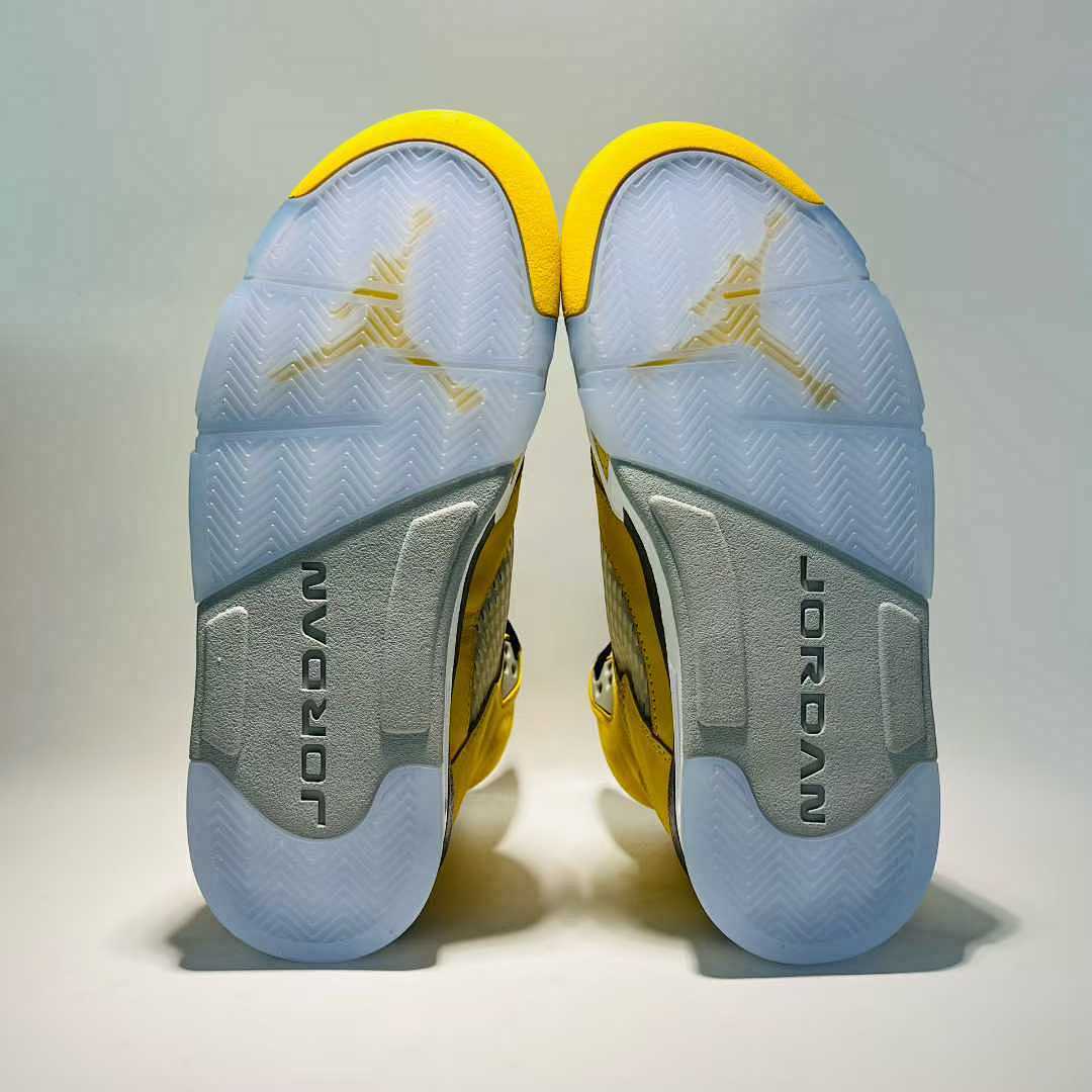Air Jordan 5 Retro SP Michigan Amarillo Yellow Men's Basketball Shoes Sneakers CQ9541-704