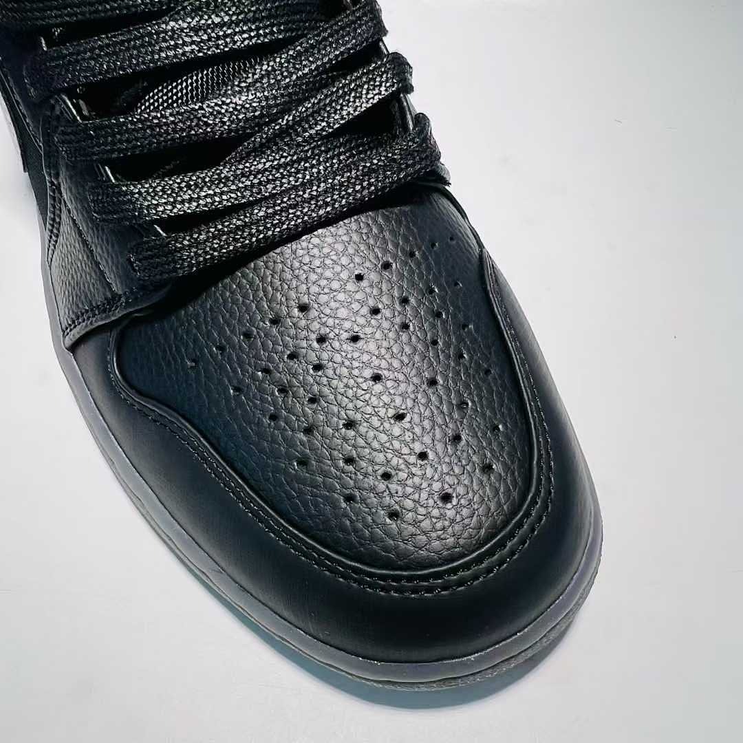 Nike Air Jordan 1 Low Black White Particle Grey Men's Casual Sneakers Shoes 553558-062