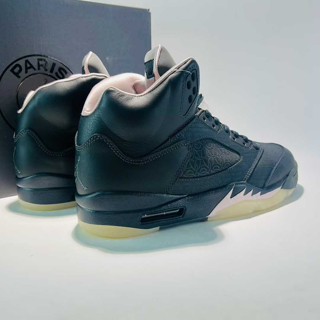Nike Air Jordan 5 Retro PSG 'Pumice' Pink Foam Black Flat Pewter Men's Sneakers FJ0721-001