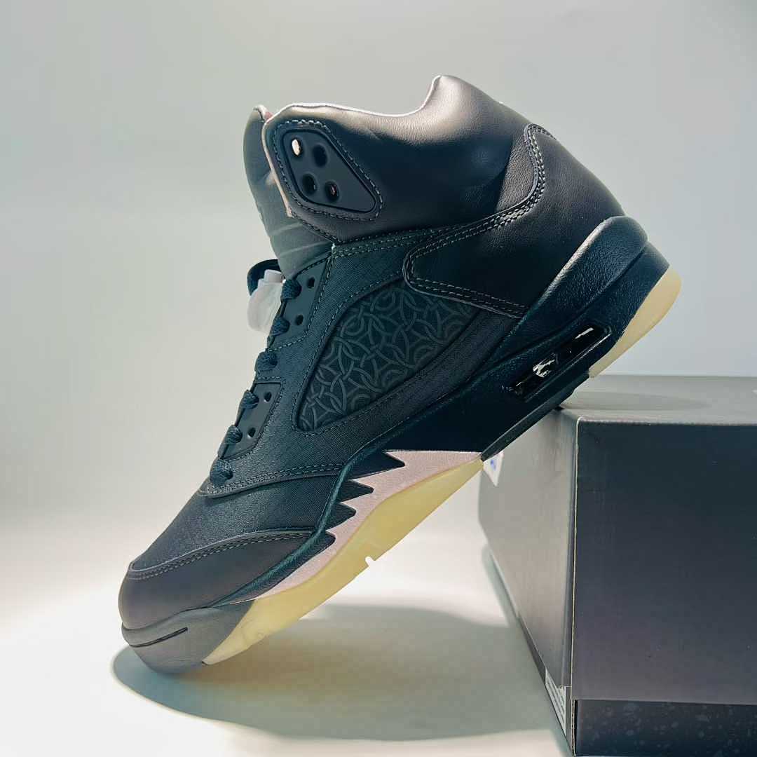Nike Air Jordan 5 Retro PSG 'Pumice' Pink Foam Black Flat Pewter Men's Sneakers FJ0721-001