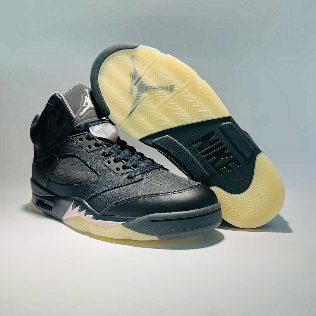 Nike Air Jordan 5 Retro PSG 'Pumice' Pink Foam Black Flat Pewter Men's Sneakers FJ0721-001