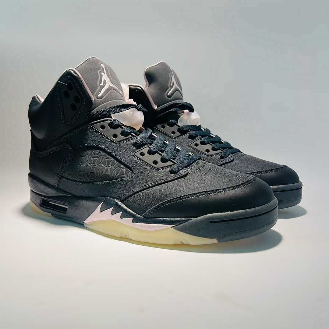 Nike Air Jordan 5 Retro PSG 'Pumice' Pink Foam Black Flat Pewter Men's Sneakers FJ0721-001