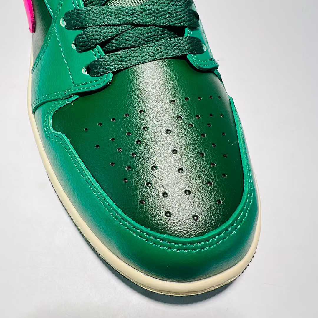 Air Jordan 1 Low SE Noble Green Dark Pink Sail Sneakers FJ3465-300 Men's Women's Shoes