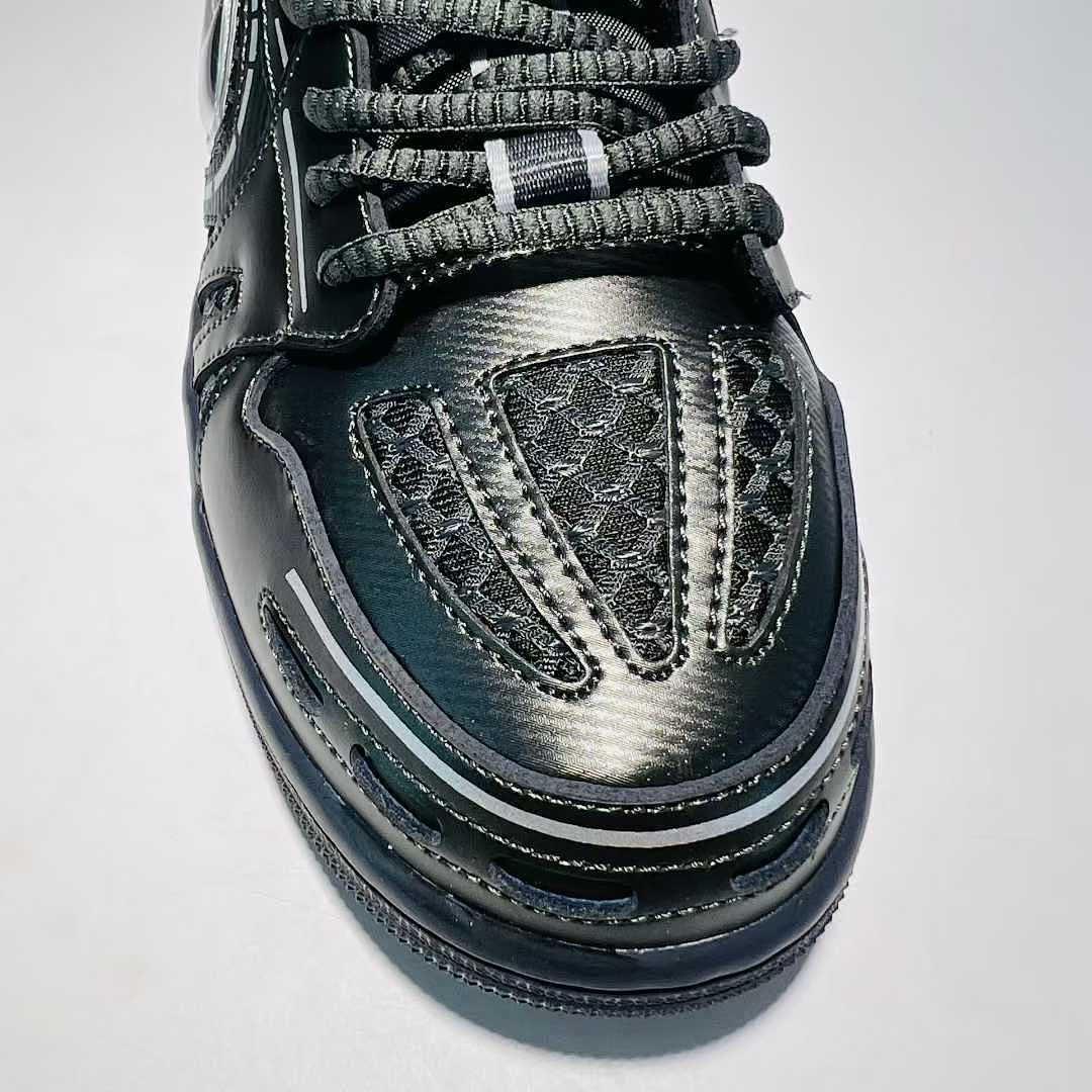 Nike Air Jordan 1 Low SE Craft Black Dark Grey Anthracite Metallic Silver Sneakers FD8790-001 Men's Women's