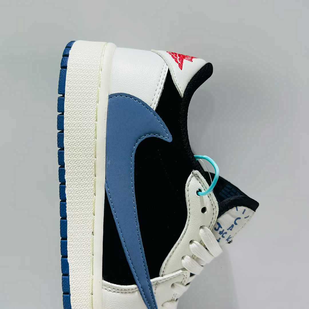 Nike Travis Scott Air Jordan 1 Low OG Military Blue Sneakers DM7866-140 Men's Women's Retro Casual Fashion Shoes