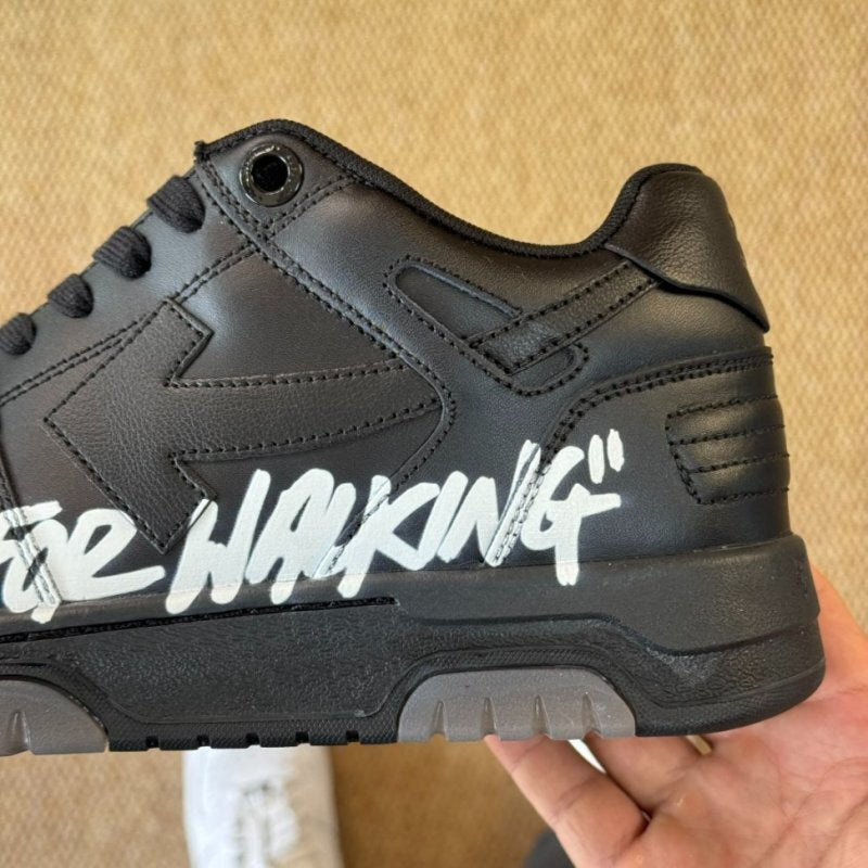 Off-White Out Of Office 'FOR WALKING' Low Top Sneakers Black