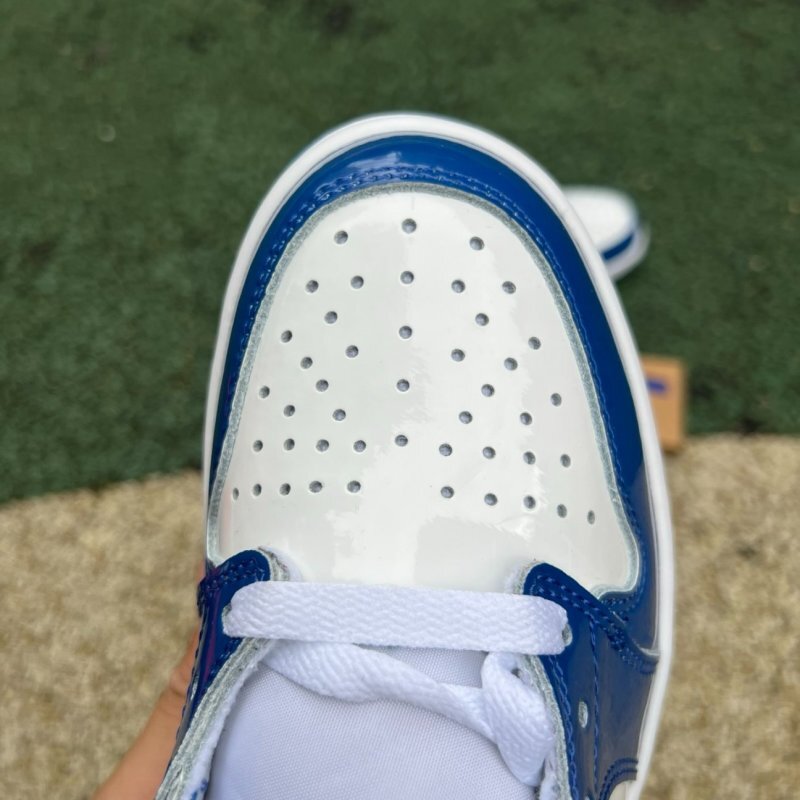 Air Jordan 1 Low Royal Blue Patent Leather