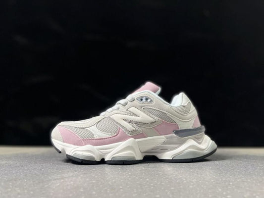 New Balance 9060 Sea Salt Pink U9060MAC Women's Lifestyle Chunky Trainers Sneakers | White & Pink Retro Athletic Shoes