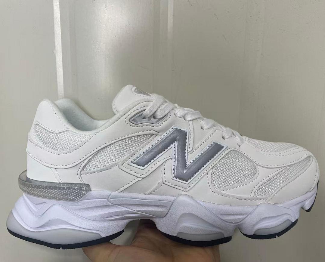 New Balance 9060 White Silver Metallic Sneakers U9060EEB Men's Women's Lifestyle Shoes