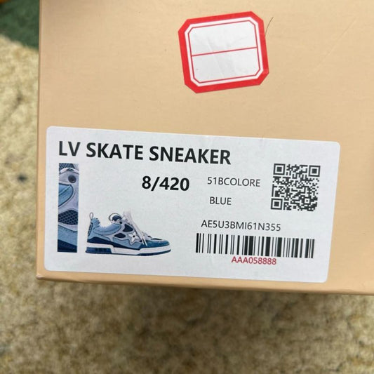 Louis Vuitton LV Trainer Sneaker Blue Grey