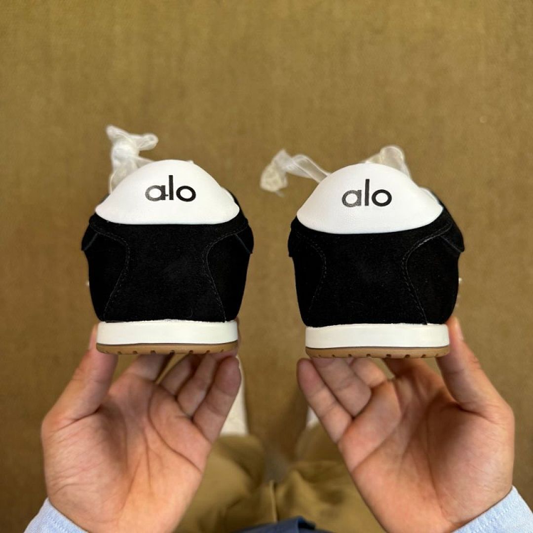 Chanel 22K Black Suede & Mesh Trainers with Pearl Flowers G38749