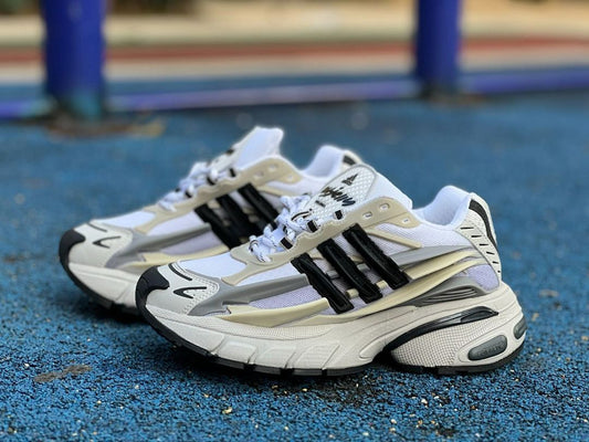 Adidas Response CL GZ1561 Cloud White Core Black Grey Two Men's Retro Running Lifestyle Sneakers Chunky White Black Grey Cream adiPRENE Shoes