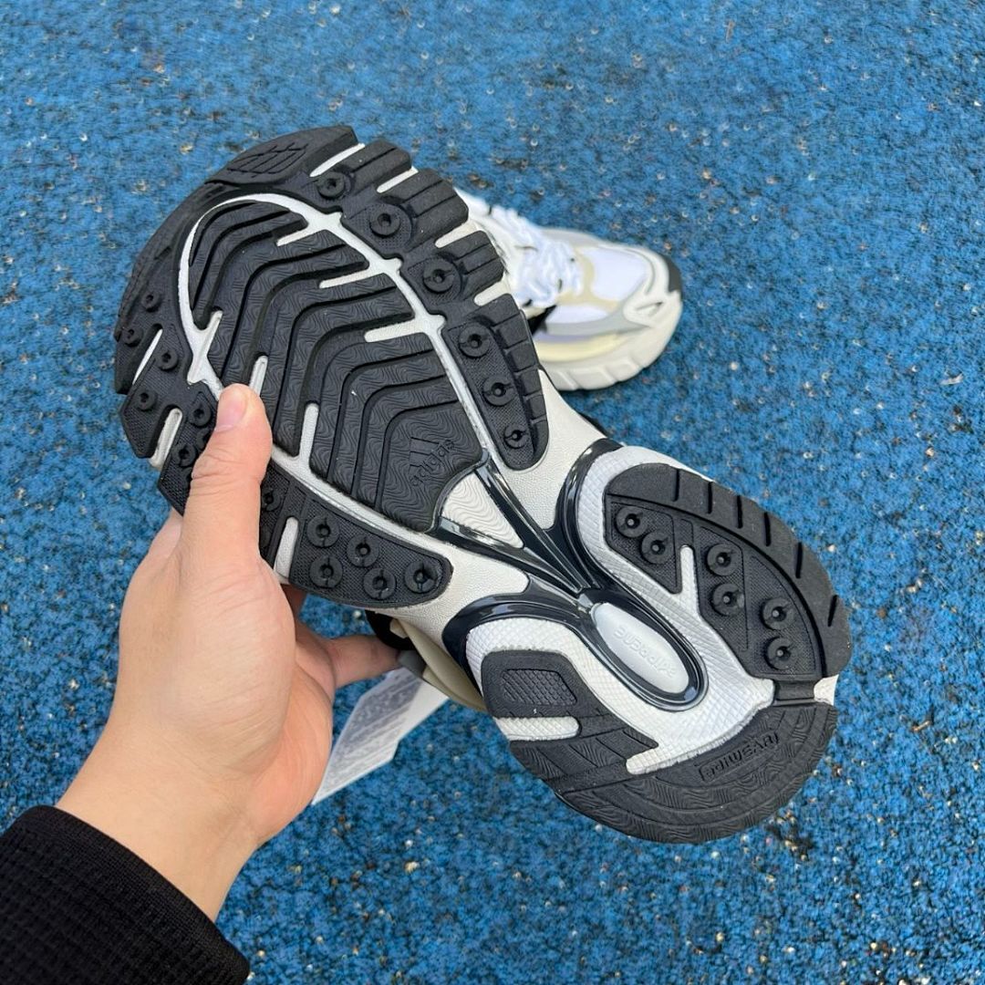 Adidas Response CL GZ1561 Cloud White Core Black Grey Two Men's Retro Running Lifestyle Sneakers Chunky White Black Grey Cream adiPRENE Shoes