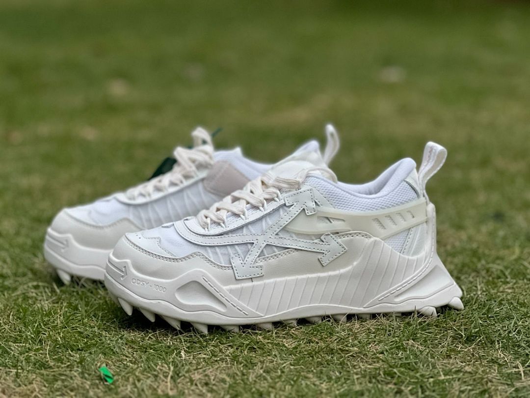 Off-White ODSY-1000 White Chunky Spike Sole Sneakers Men's Women's Trail Shoes OD-SY-1000