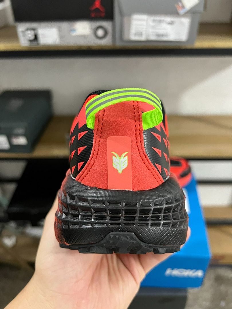 Hoka Speedgoat 5 Men's Trail Running Shoes Fiesta Black 1127929-FBG Vibram Outsole