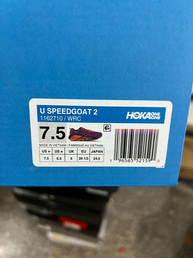Hoka Speedgoat 5 Men's Trail Running Shoes - Dark Violet / Amber Yellow (1123123)
