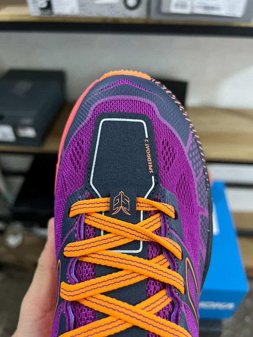 Hoka Speedgoat 5 Men's Trail Running Shoes - Dark Violet / Amber Yellow (1123123)