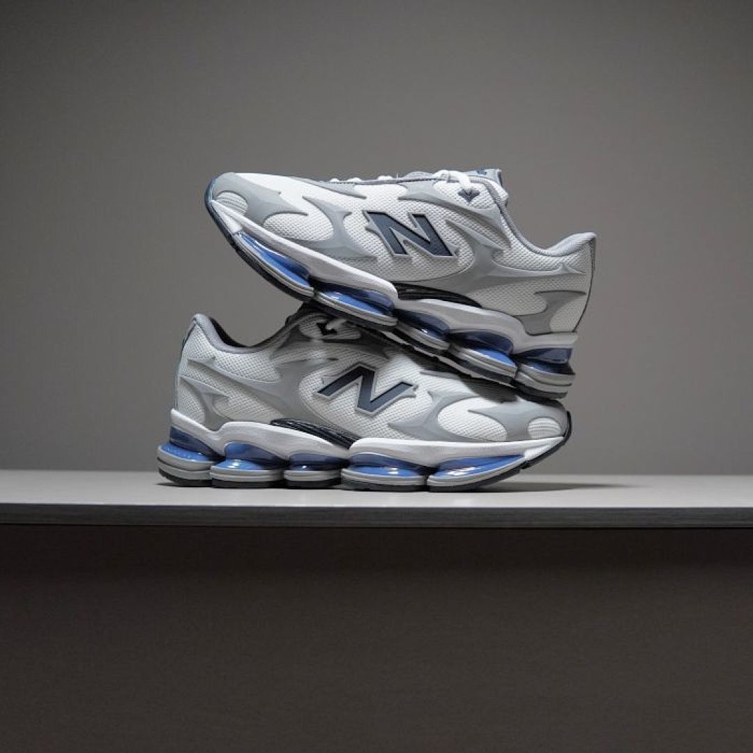 Custom New Balance N Mizuno Wave Prophecy LS White Sky Blue Lifestyle Sneakers