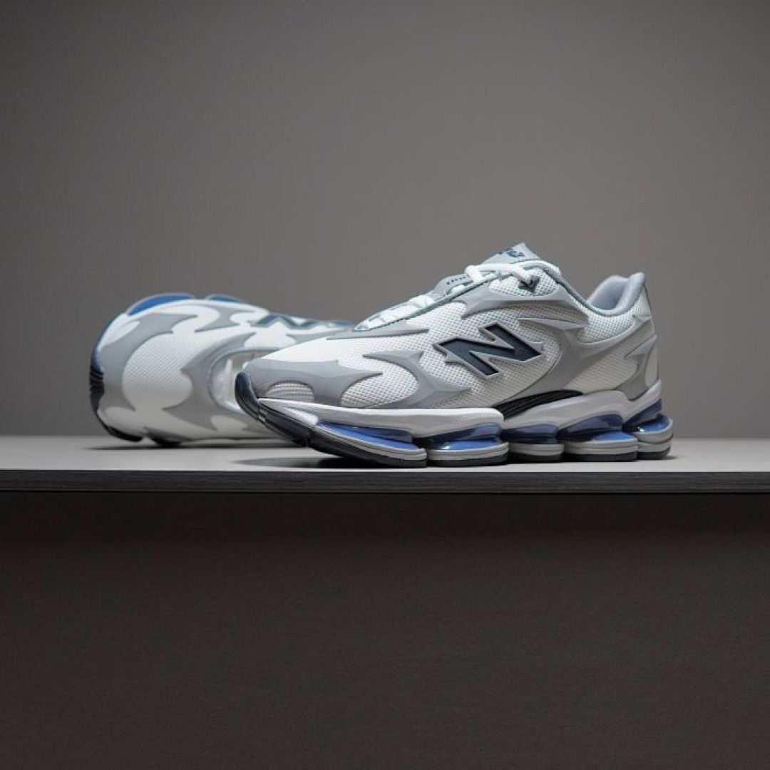 Custom New Balance N Mizuno Wave Prophecy LS White Sky Blue Lifestyle Sneakers