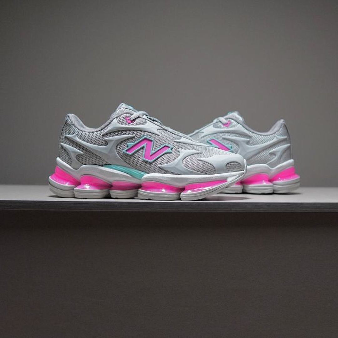 New Balance 1906R M1906RCD Castlerock with Pink and Light Arctic Grey Retro Running Shoes Lifestyle Sneakers Trainers