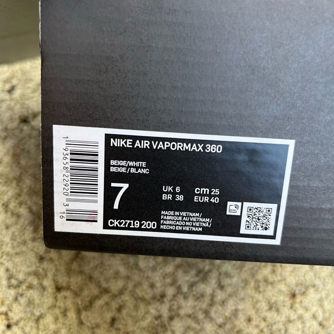 Nike Air VaporMax 360 Pure Platinum Vast Grey White Running Shoes CK2718-005 Men's Women's Lifestyle Trainers Clear Sole Sneakers