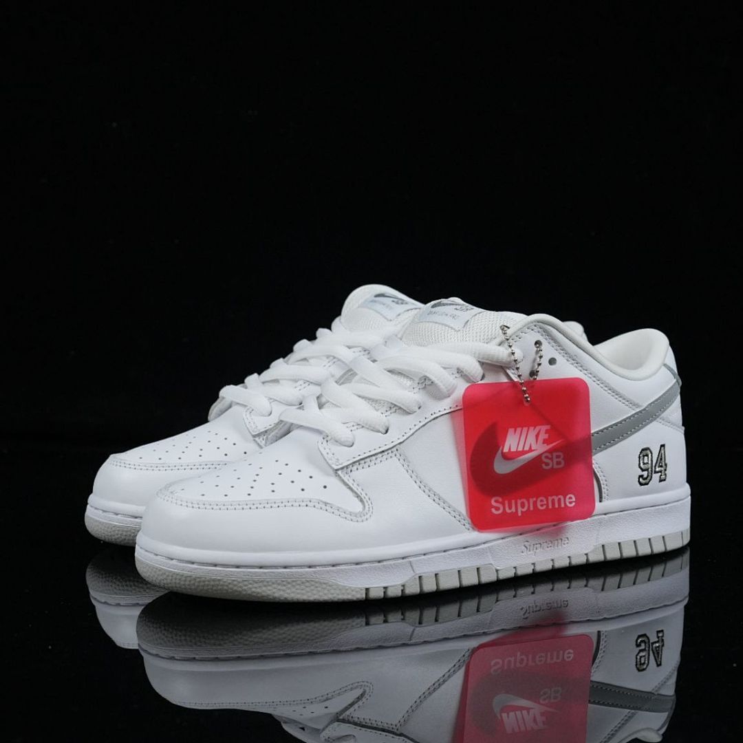 Nike SB Dunk Low Supreme White Cement Grey '94 Men's Sneakers Shoes 313170-101