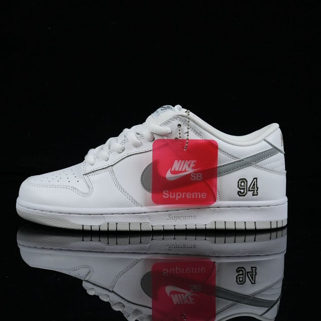 Nike SB Dunk Low Supreme White Cement Grey '94 Men's Sneakers Shoes 313170-101