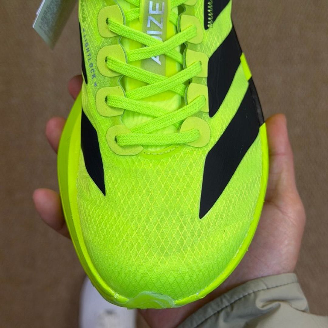 Adidas Adizero Adios Pro 3 Running Shoes Solar Yellow Core Black Lightstrike Pro Marathon Race Performance Training Sneakers (HQ3511)