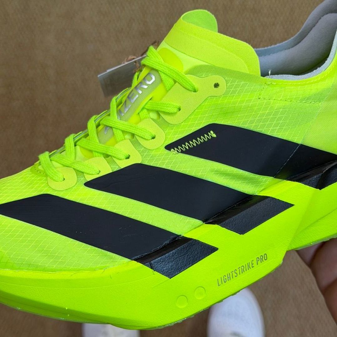 Adidas Adizero Adios Pro 3 Running Shoes Solar Yellow Core Black Lightstrike Pro Marathon Race Performance Training Sneakers (HQ3511)