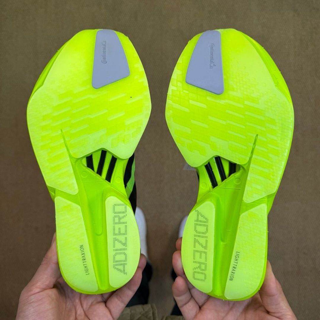 Adidas Adizero Adios Pro 3 Running Shoes Solar Yellow Core Black Lightstrike Pro Marathon Race Performance Training Sneakers (HQ3511)