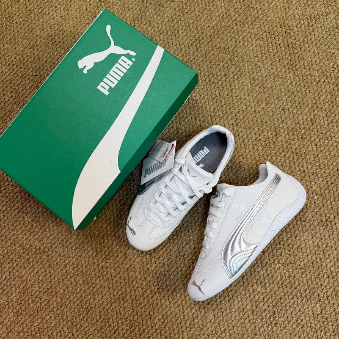 PUMA Speedcat LS Motorsport Shoes - White Silver - Style Code: 380183_02 - Men's Women's Casual Sneakers Trainers