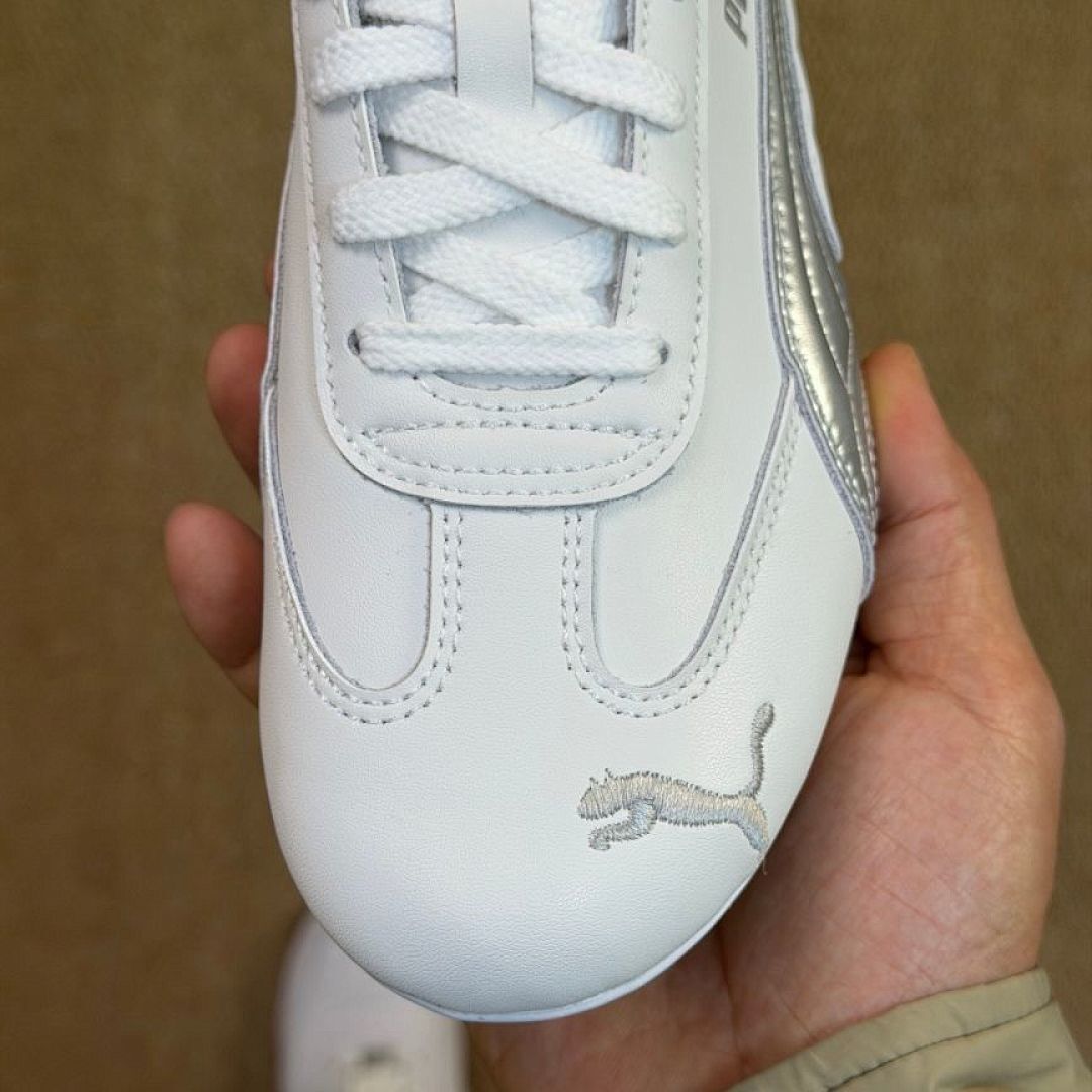 PUMA Speedcat LS Motorsport Shoes - White Silver - Style Code: 380183_02 - Men's Women's Casual Sneakers Trainers