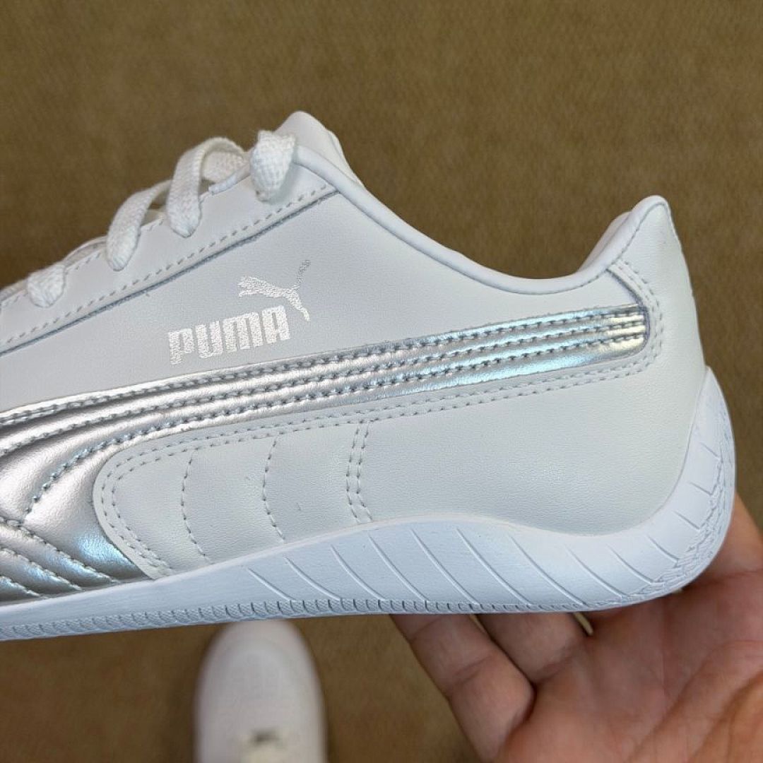 PUMA Speedcat LS Motorsport Shoes - White Silver - Style Code: 380183_02 - Men's Women's Casual Sneakers Trainers