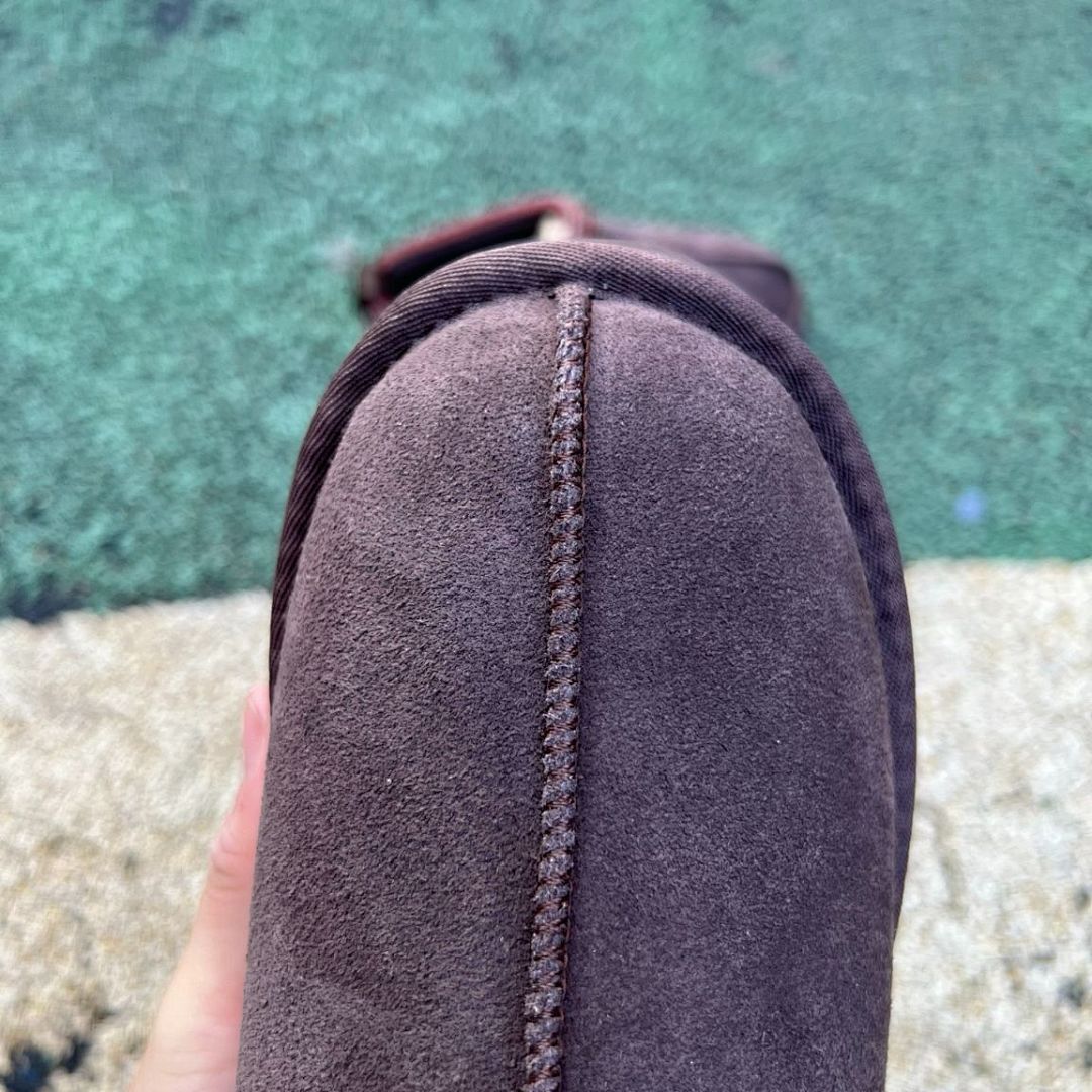 UGG Tazz Platform Slipper Women's Espresso 1122553 Cozy Suede Mule