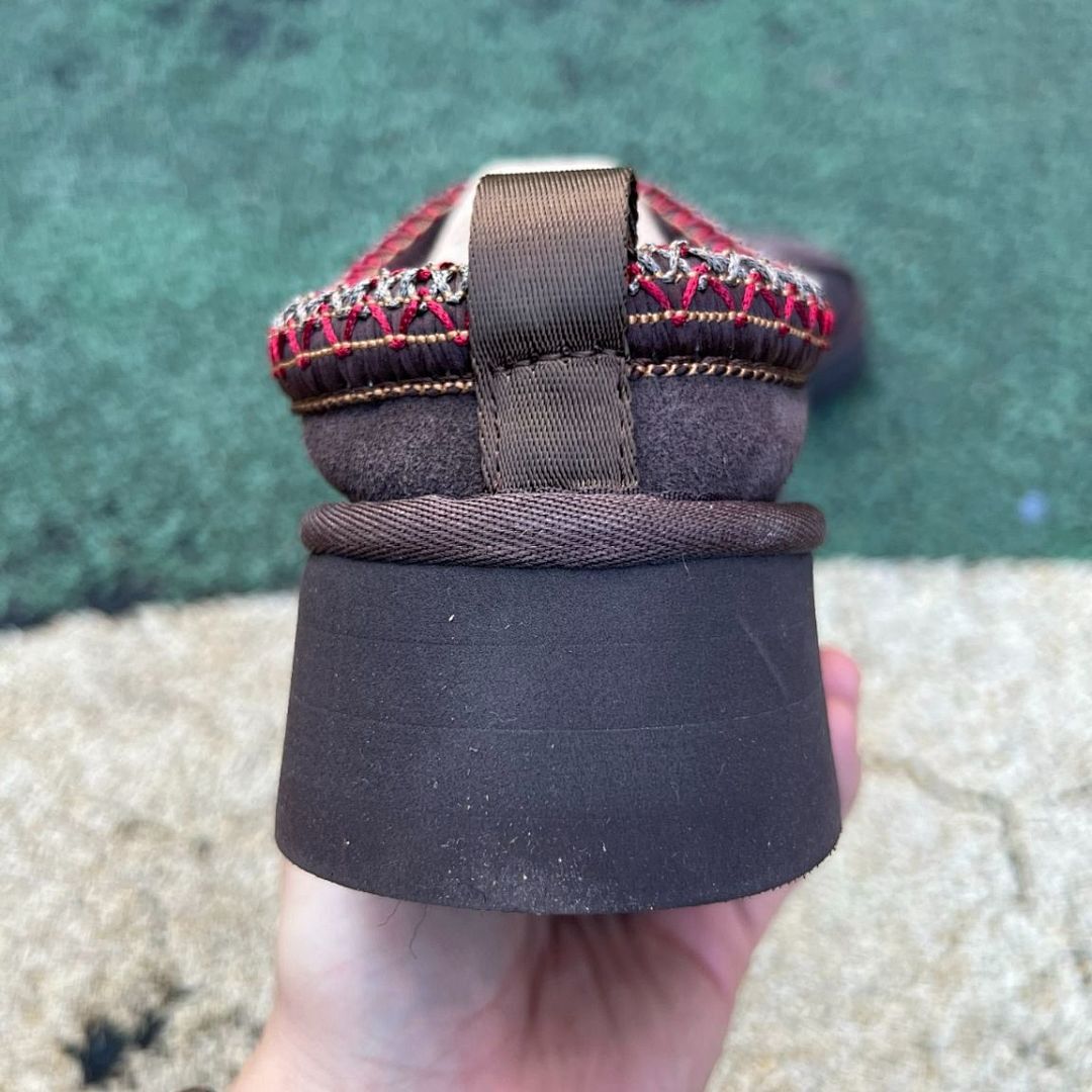 UGG Tazz Platform Slipper Women's Espresso 1122553 Cozy Suede Mule