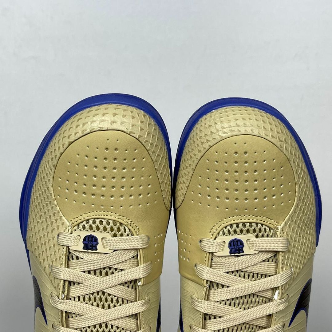 Nike Kobe 4 Protro "Philly" FV6325-100 Men's Basketball Shoes Sneakers Metallic Silver Varsity Royal Black Tan Gold Blue