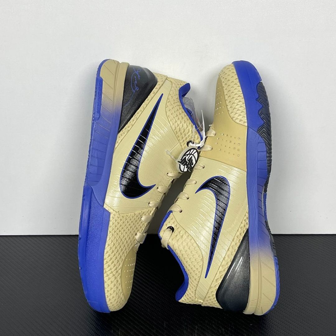 Nike Kobe 4 Protro "Philly" FV6325-100 Men's Basketball Shoes Sneakers Metallic Silver Varsity Royal Black Tan Gold Blue