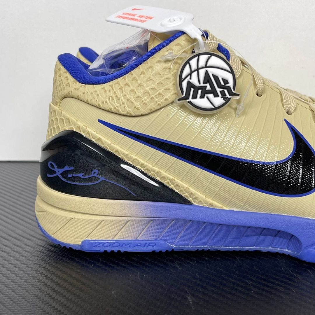 Nike Kobe 4 Protro "Philly" FV6325-100 Men's Basketball Shoes Sneakers Metallic Silver Varsity Royal Black Tan Gold Blue