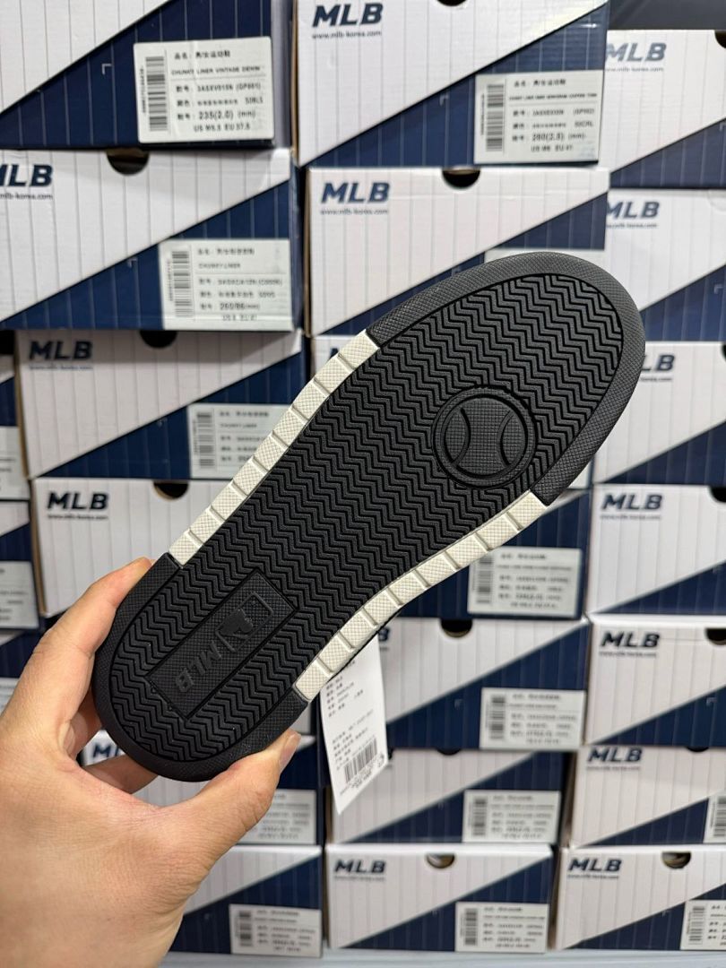 MLB New York Yankees Chunky Liner Vintage Denim Sneakers 3ASXVD11N GP001