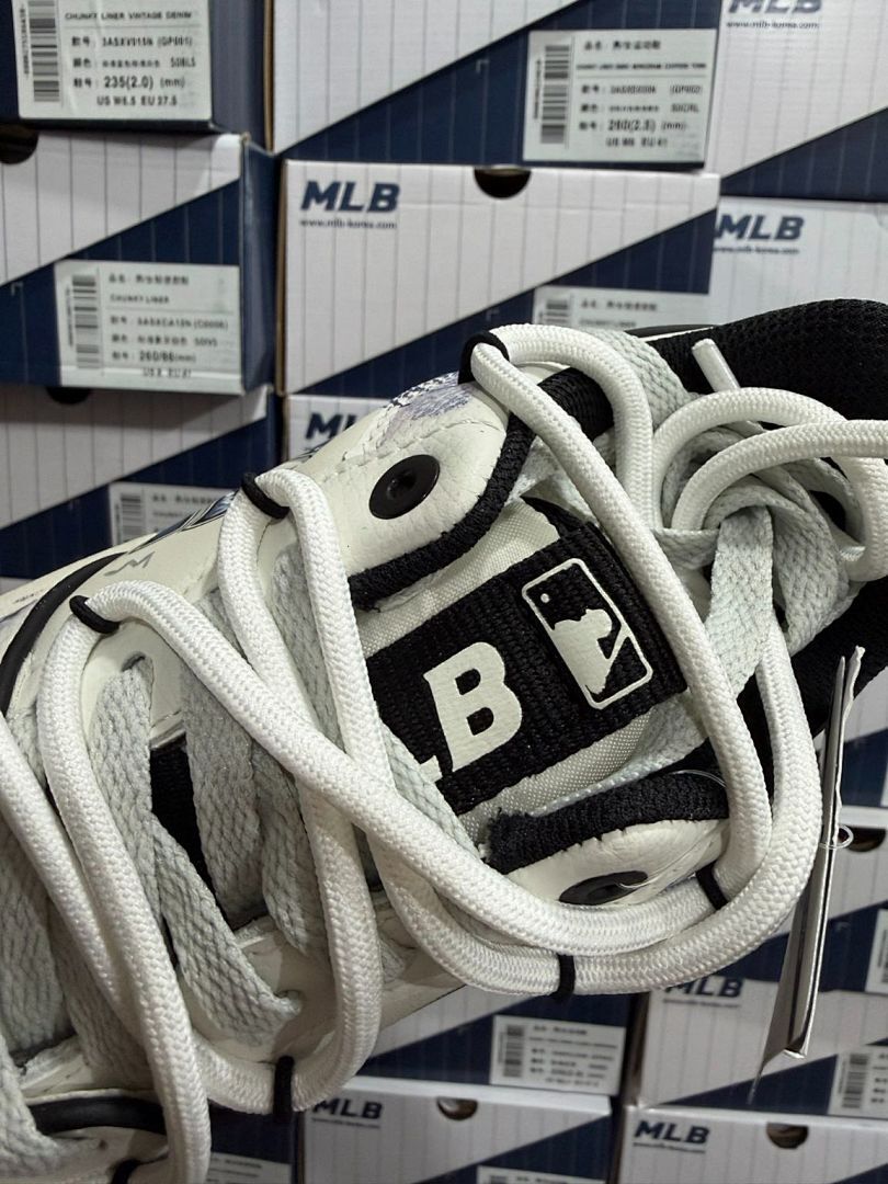 MLB New York Yankees Chunky Liner Vintage Denim Sneakers 3ASXVD11N GP001