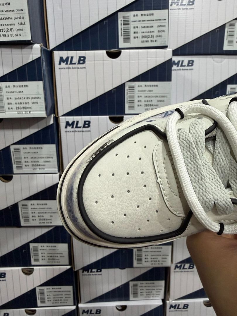 MLB New York Yankees Chunky Liner Vintage Denim Sneakers 3ASXVD11N GP001