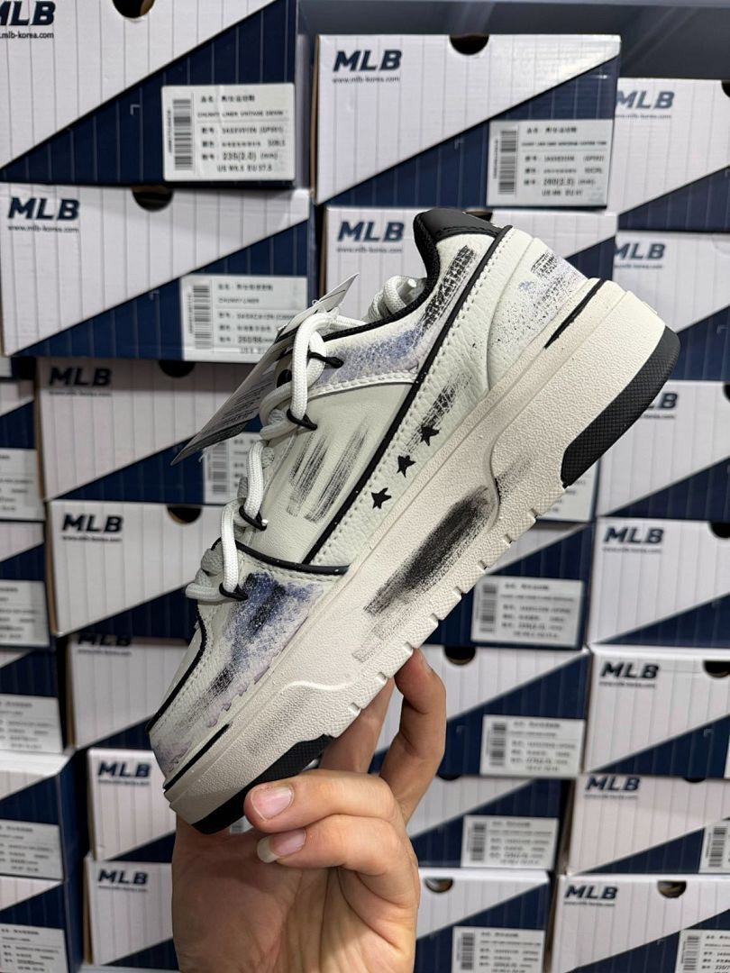 MLB New York Yankees Chunky Liner Vintage Denim Sneakers 3ASXVD11N GP001