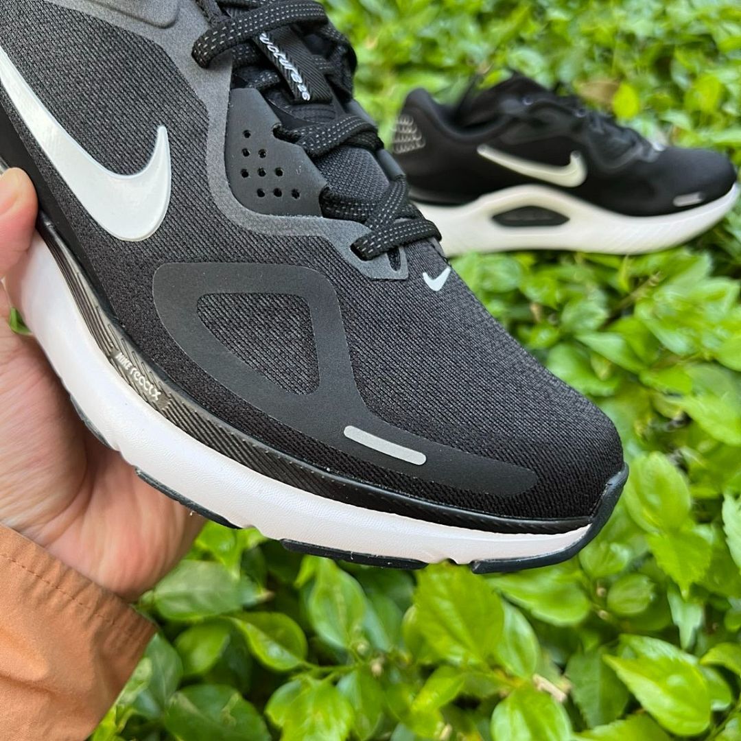 Nike InfinityRN 4 ReactX Running Shoes Men's Women's Black White Dark Grey FD0300-001