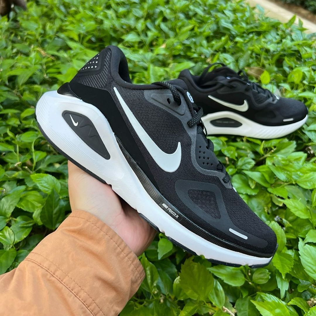 Nike InfinityRN 4 ReactX Running Shoes Men's Women's Black White Dark Grey FD0300-001