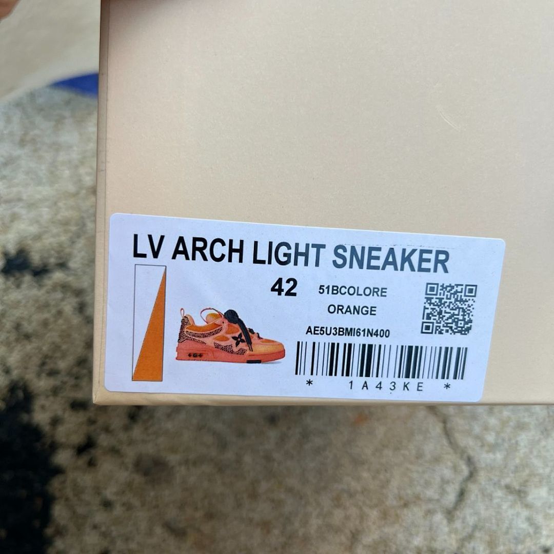 Louis Vuitton LV Trainer Sneaker Orange Full Strass Crystals Men's Women's Luxury Designer Shoes