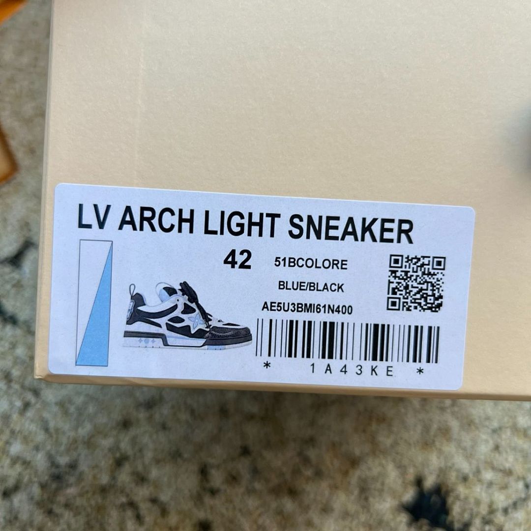 Louis Vuitton LV Runner Tatic Sneakers Black White Lilac 1AA8P1 Men's Luxury Designer Trainers Shoes Footwear