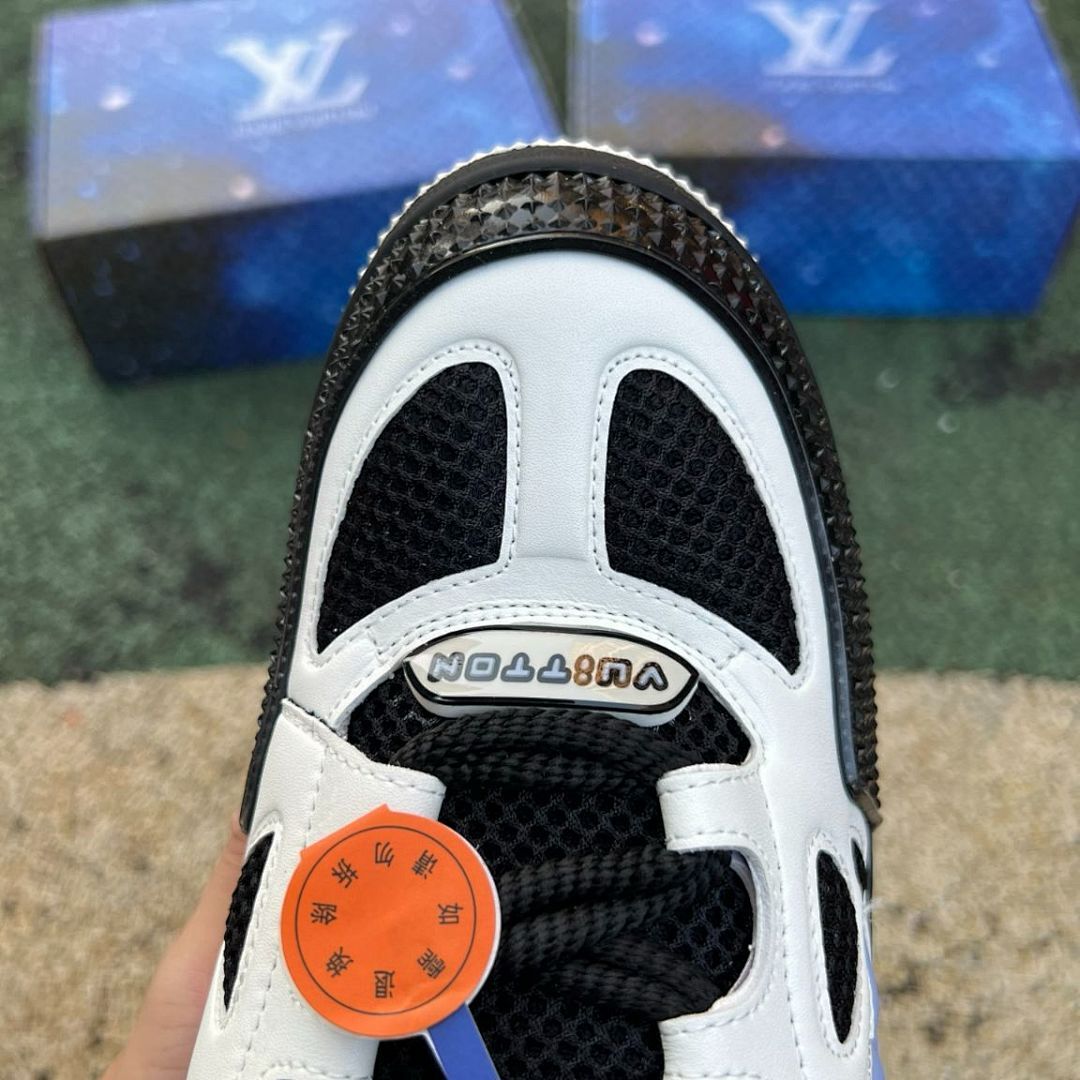 Louis Vuitton LV Runner Tatic Sneakers Black White Lilac 1AA8P1 Men's Luxury Designer Trainers Shoes Footwear